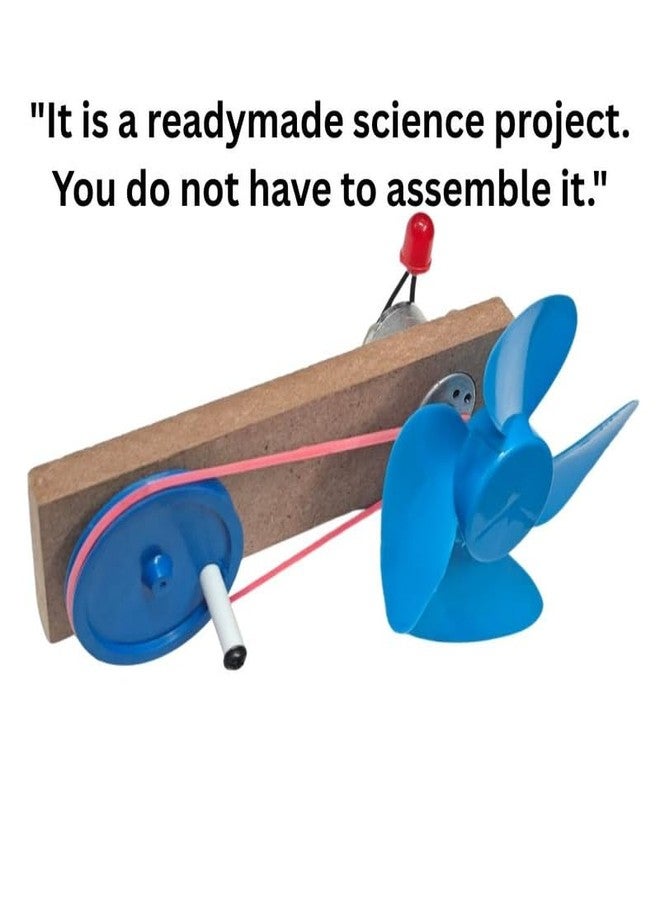 ESPtronics مجموعة أدوات تعليمية للأطفال من إي إس بترونيكس، تتضمن تجربة فيزيائية، مولد طاقة رياح يعمل بالتيار المستمر، نموذج عملي لمشروع علمي. - Image 4